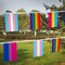 32pcs Assorted Rainbow String Flags - 4 Mixed Pennant Banners with LGBT